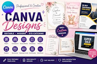 design invitations flyers and social media posts