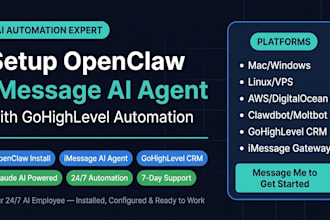 setup openclaw imessage ai agent automation with gohighlevel