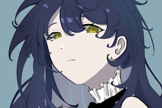 draw anime icon commissions of your characters