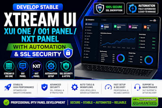 develop stable xtream ui xui one 001 panel nxt with automation and ssl security