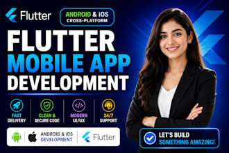 do flutter mobile app development for android and ios