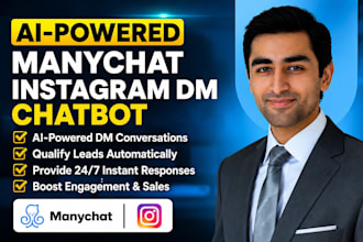 do ai manychat instagram dm chatbot automation setup and marketing