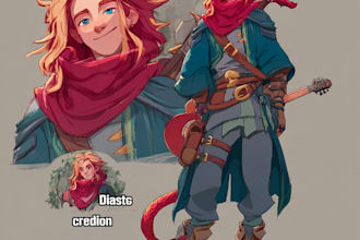 create fantasy concept art for your story