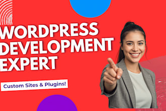 create a professional wordpress website with custom design