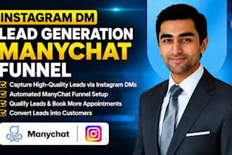 do instagram dm lead generation manychat chatbot automation