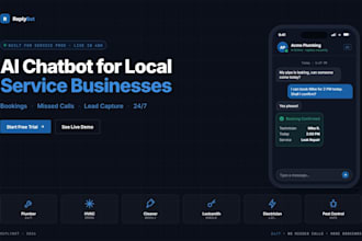 build an ai chatbot to automate bookings and leads for your local service