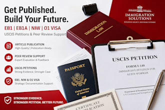 publish article for eb1, eb1a, niw and o1 visa, uscis petitions and peer review