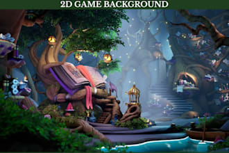 design 2d stylized game environments, game assets, tilemap and tilesets