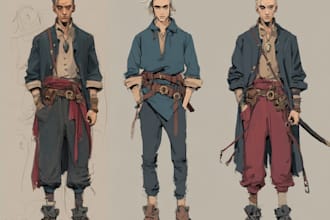 create character concept art for games