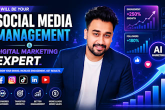 be your social media manager and digital marketing expert