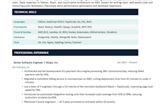 write an ats optimized resume for your dream job