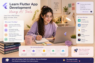 teach you flutter app development using ai tools