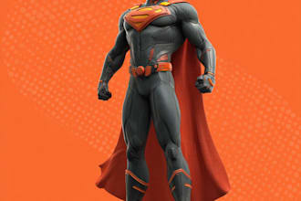 make premium superhero caricature character