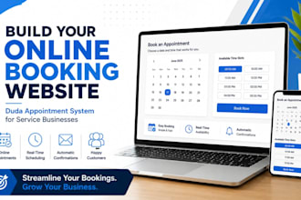 build duda booking website with online appointment system for service businesses