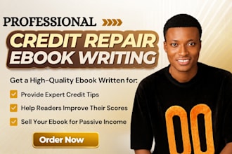 write a professional credit repair and real estate ebook