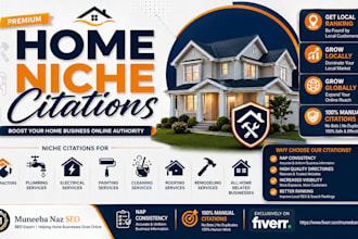 build niche local citations for plumbing, roofing and all home businesses