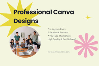 design professional canva social media posts