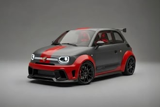 futuristic compact car for product animation,wide bodykit,cgi automotive render
