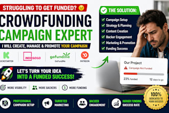 expert crowdfunding support campaign management for project