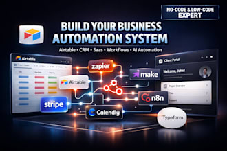 be your airtable database and softr,zapier,n8n expert
