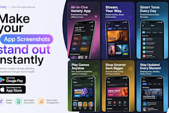 design app store screenshots, play store or app screenshots