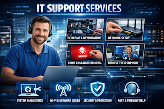 help with remote IT support and technical assistance for home or business