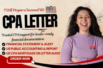 sign CPA letter US CPA mortgage letter audit financial statement profit and loss