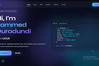 build a professional landing page or business website