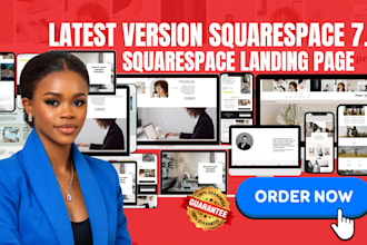 design high converting squarespace landing page for your business, squarespace