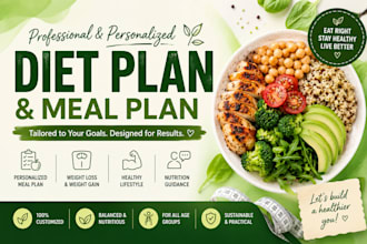 create a personalised diet plan for weight loss and healthy living