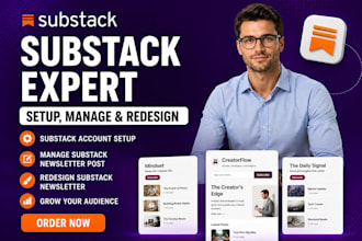 substack account, manage substack newsletter post, redaesign substack newsletter