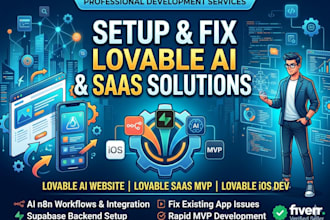 setup fix lovable ai website, lovable saas mvp, lovable ios dev ai n8n workflow