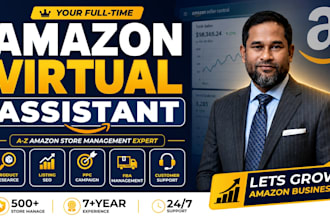 be your amazon fba virtual assistant and amazon store manager
