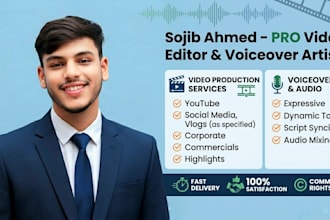 edit sports vlogs with professional voiceover