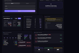 an ai invoice extractor and PDF automation dashboard in nextjs