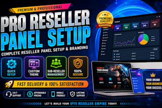 setup stable  reseller panel strong8k, lion ott, trex, dream4k, mega ott, sup