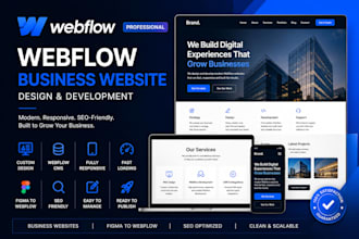 design and develop a professional webflow business website