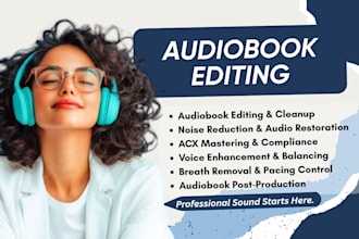 edit and master your audiobook for acx, audible, and amazon upload