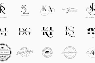design a modern minimalist initial letter logo your business
