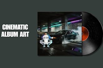 design cinematic ai album cover art for your music