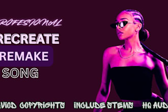 remake or recreate your ai song with warm emotional female vocals, female singer