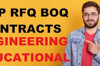 create rfq, rfp, boq and procurement documents for engineering projects