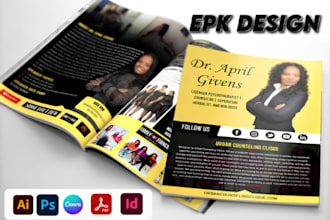 do epk design, press kit, media kit, artist press kit, influencer media kit, epk