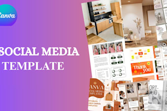 design editable canva social media and ebook templates