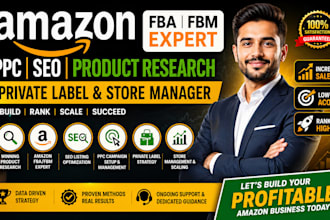 amazon fba fbm PPC SEO product research private label store manager expert