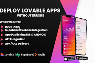 build and publish professional lovable mobile app
