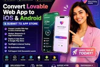 convert lovable web app to ios or android and submit to app store