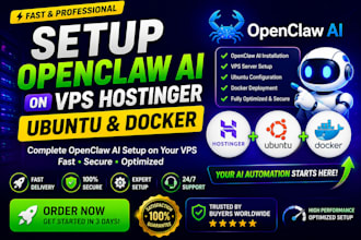 setup openclaw ai on vps, hostinger, ubuntu and docker