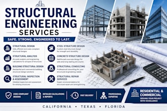 do structural design and structural engineering in california texas florida
