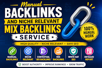 do manual link insertion and niche relevant mix backlinks service